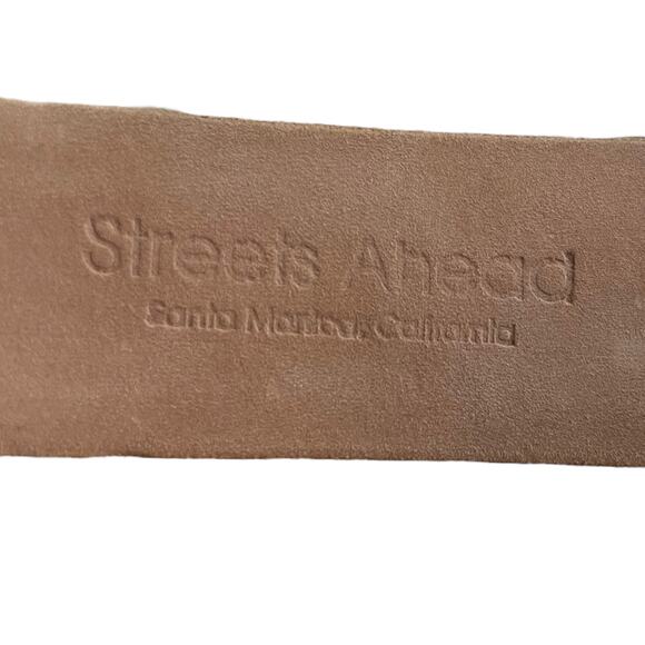 VINTAGE Streets Ahead leather belt 39 inch - Picture 6 of 9